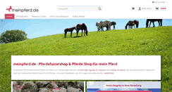 Desktop Screenshot of meinpferd.de